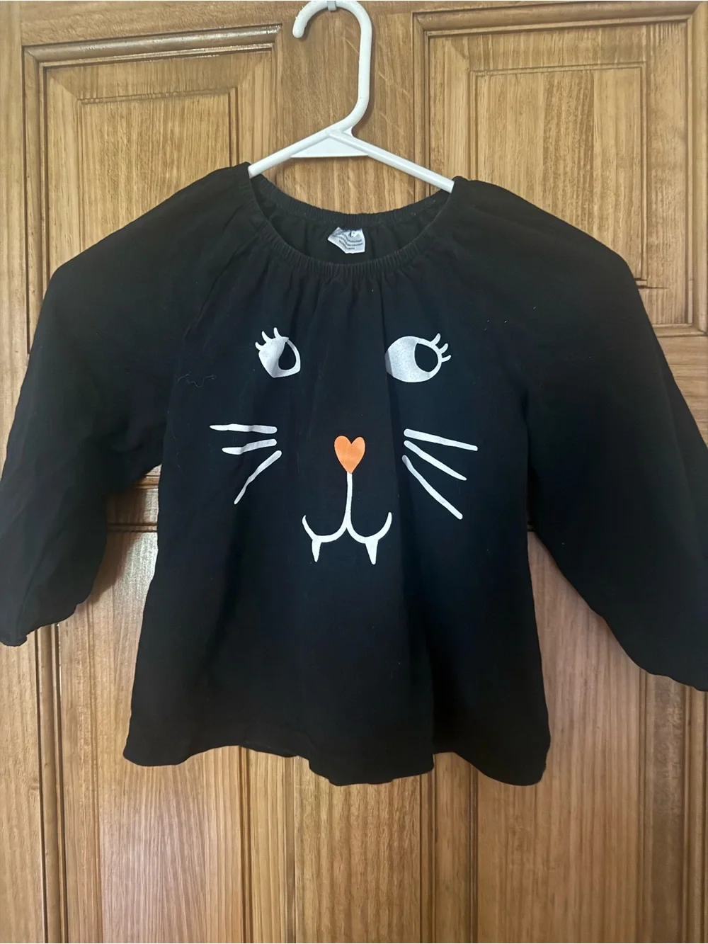 Girls Black & Orange Cat Halloween set